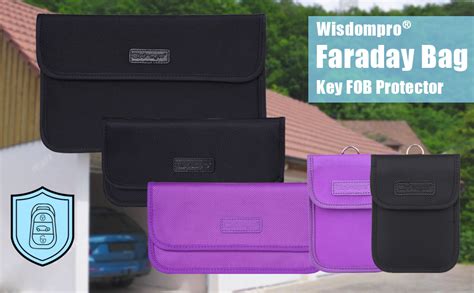 rfid signal blocking bag wisdompro rfid signal shielding pouch|Wisdompro Faraday Bag, RFID Signal Blocking Bag Shielding .